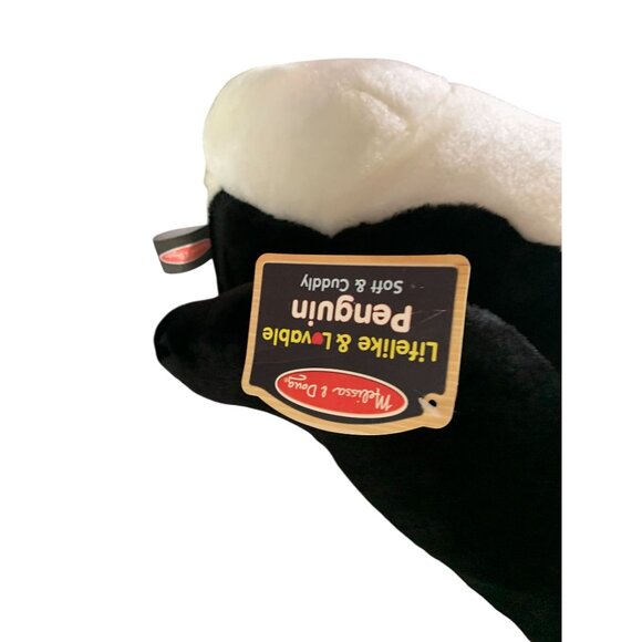 New Melissa & Doug Lifelife Lovable Plush Stuffed Toy Doll Emperor Penguin Soft - Picture 3 of 8